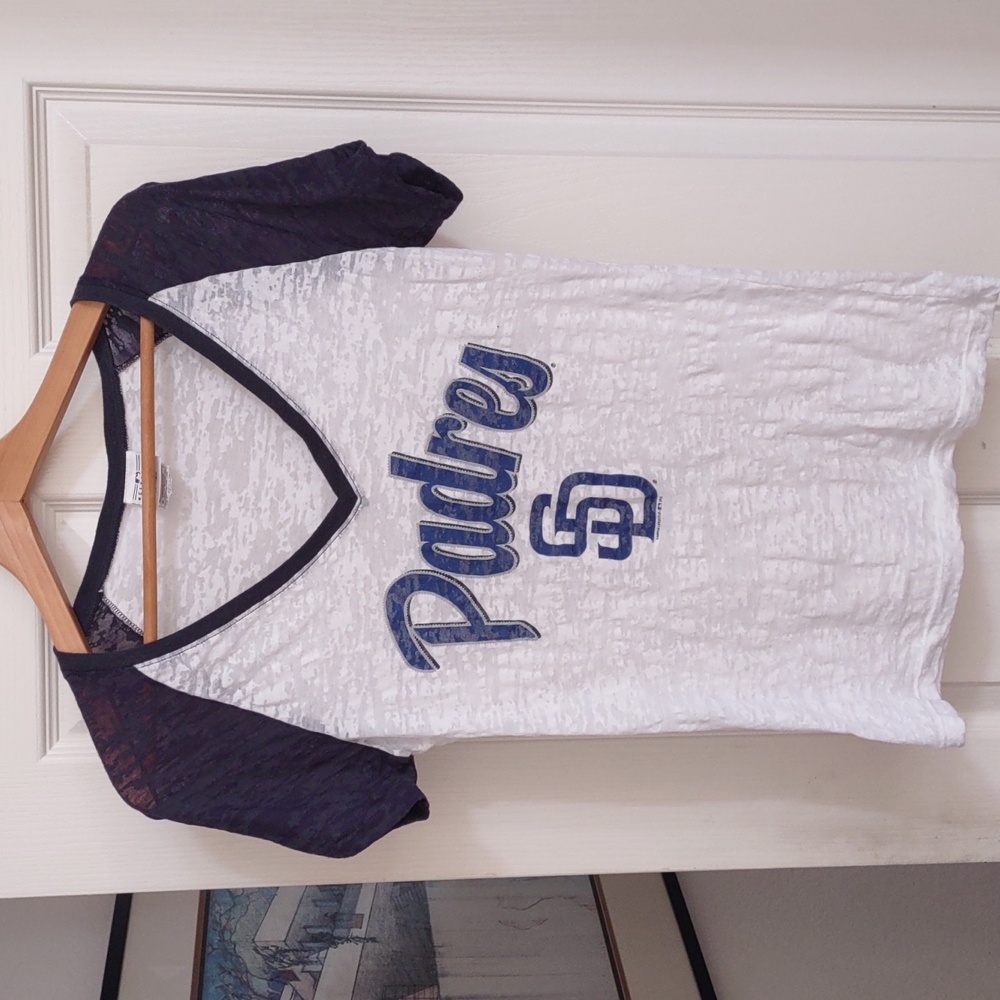 San Diego Padres Sheer V-neck Shirt